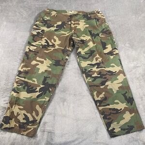 Storm Cargo Pants Mens 2XL Camo F-16 Fighting Falcon Woodland Ripstop Military
